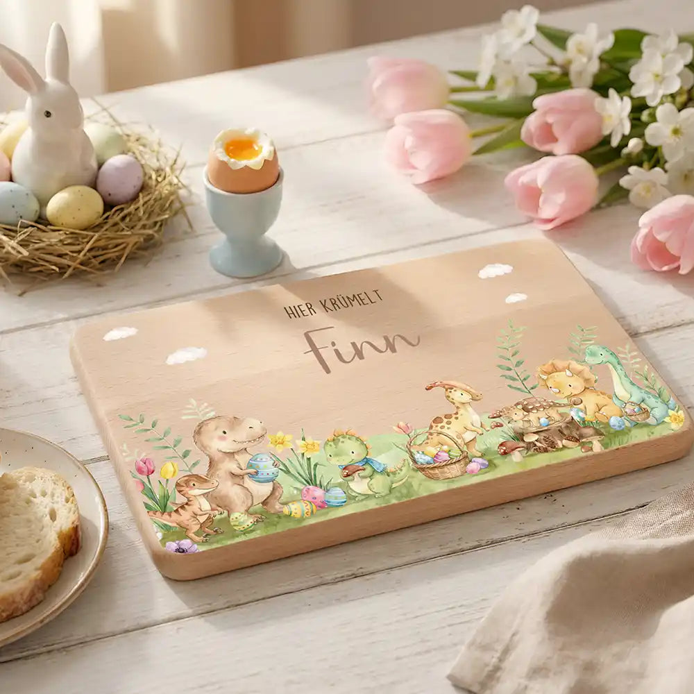 Frühstücksbrettchen Ostern - Osterfamilie