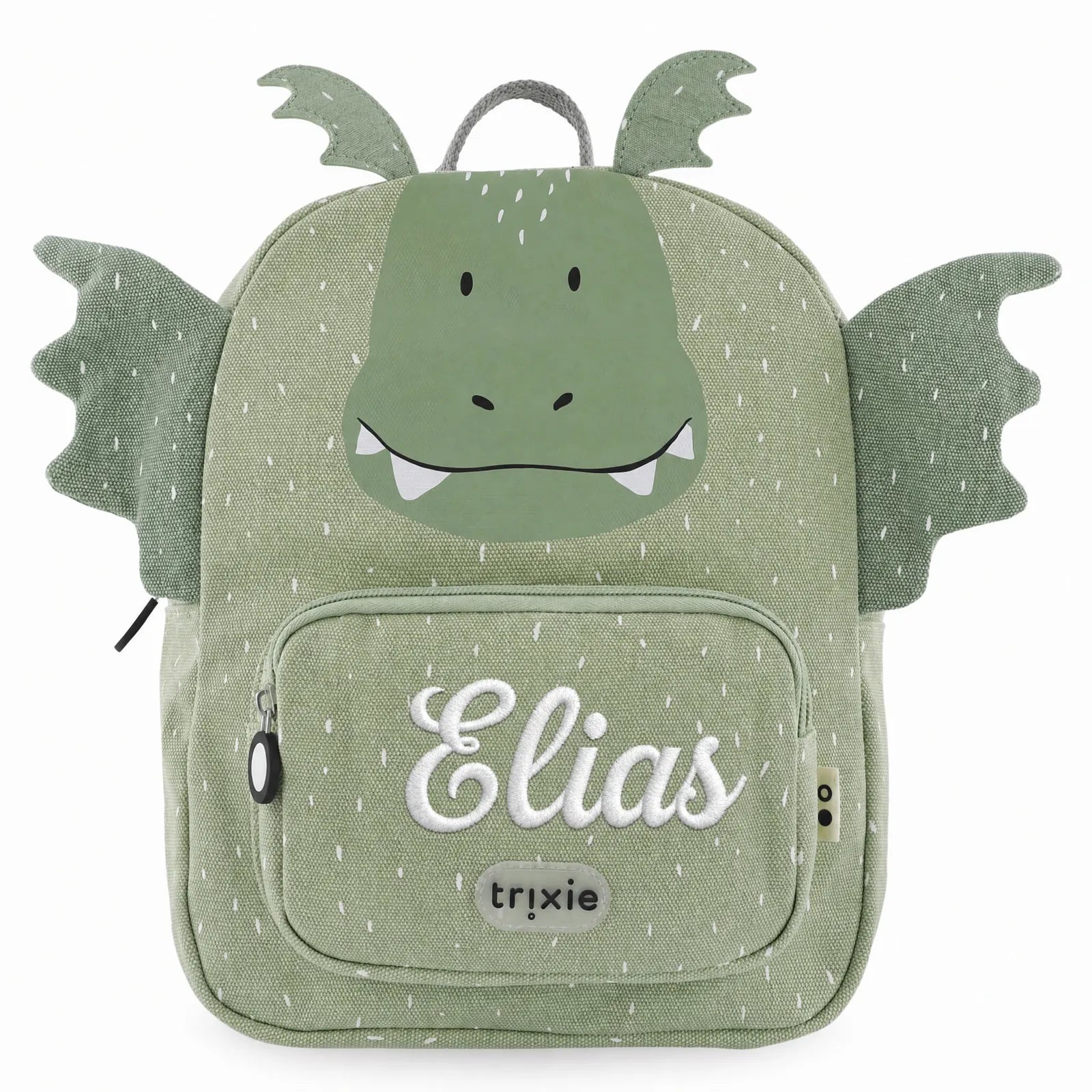 Sac à dos Dragon, poche avant avec prénom brodé — Kidsmood