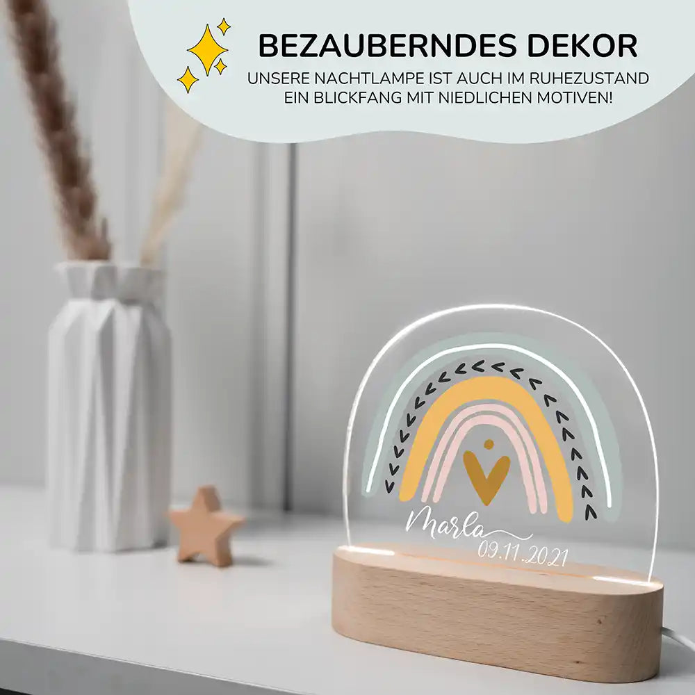 Kinderzimmer Bundle Regenbogen 1 Tonieregal + Nachtlicht