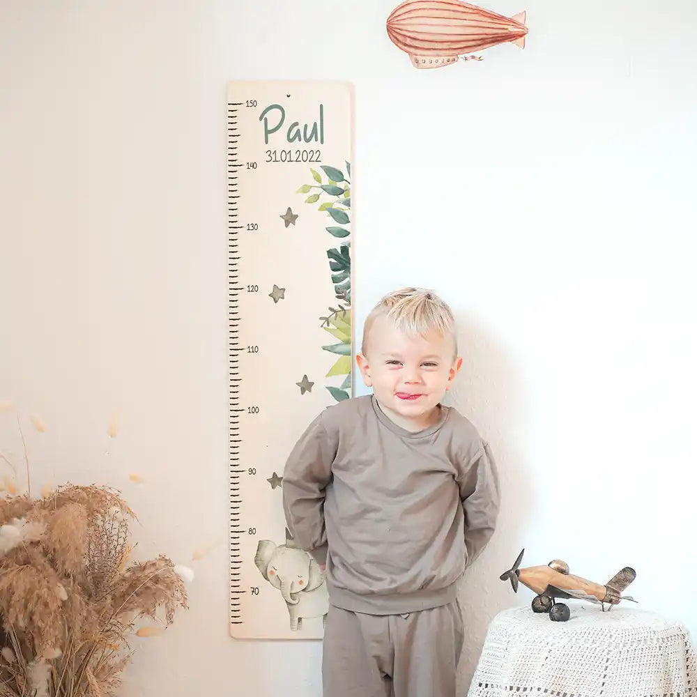 Toise enfant personnalisée – Éléphant