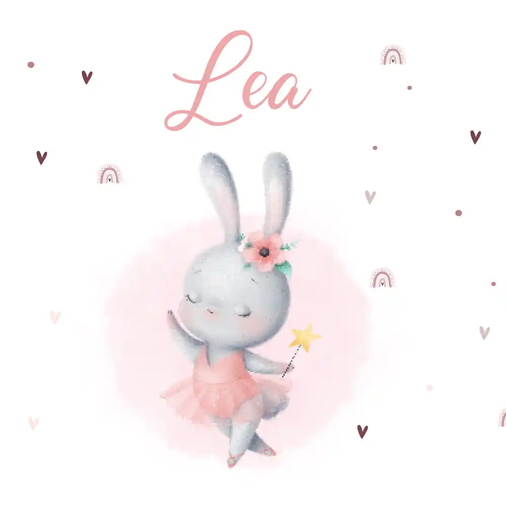 Motif Lapin ballerine de la gourde personnalisée enfant — Kidsmood