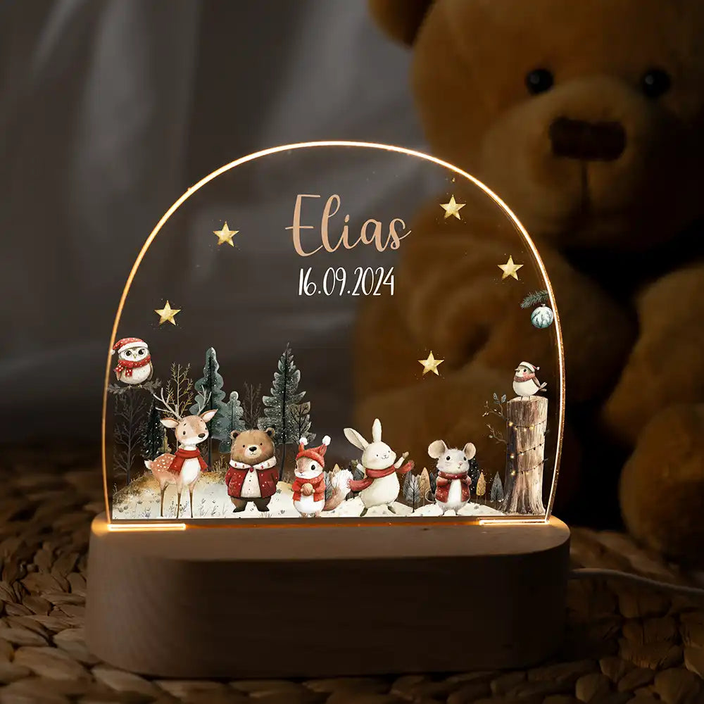 Nachtlicht Kinder personalisiert Weihnachten - Weihnachtsfreude