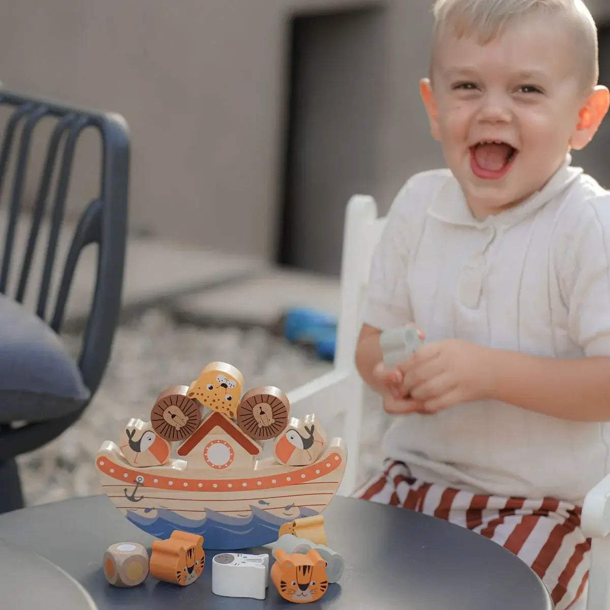 Arche Noah Balancespiel personalisiert mit Namen