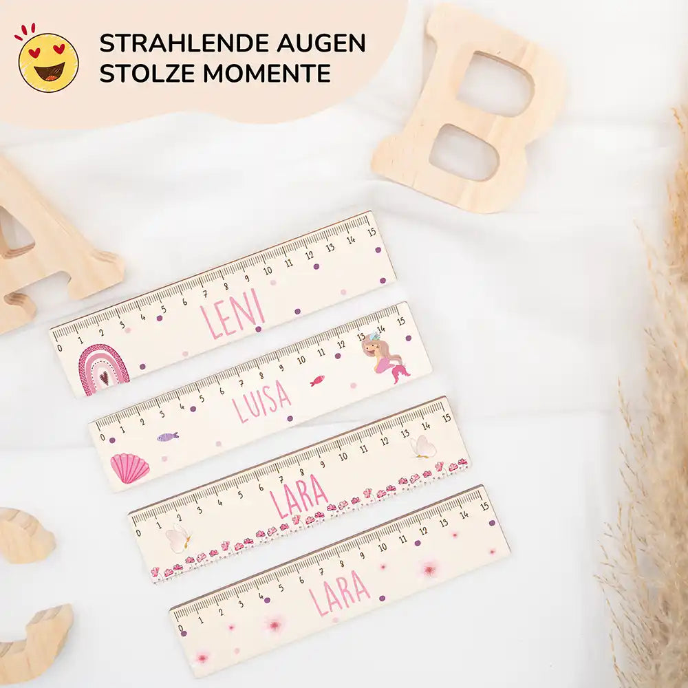 Holzlineal personalisiert - Unterwasser