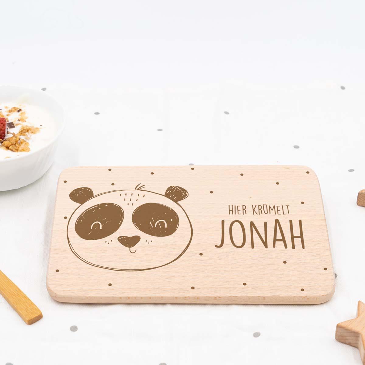 personalized breakfast board with custom name engraving