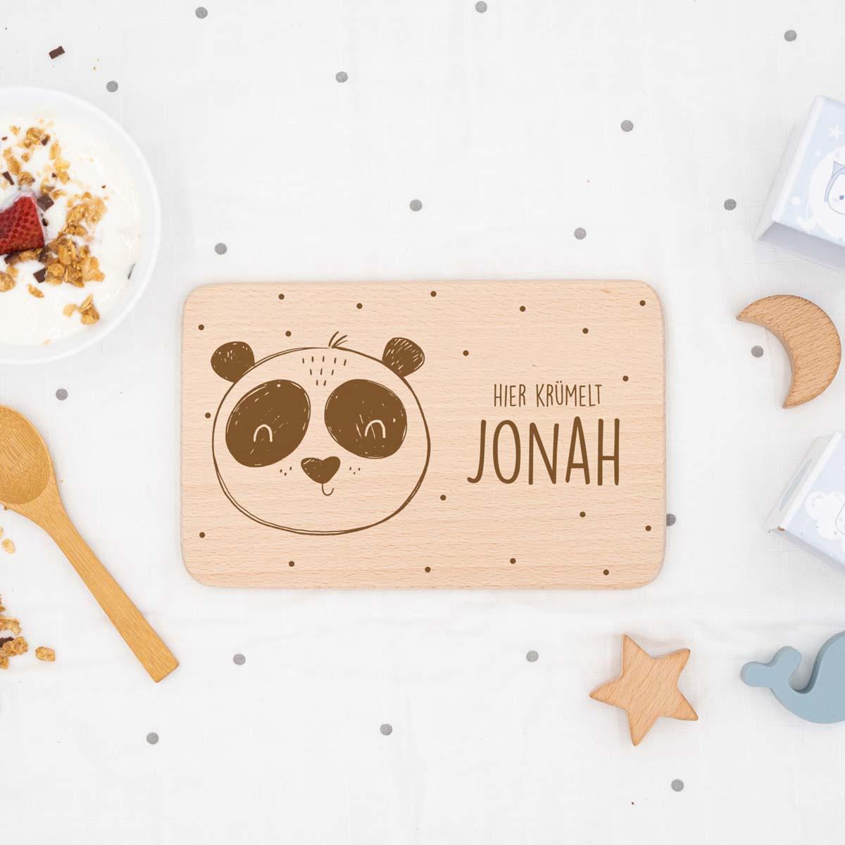 handcrafted breakfast board with personalized engraving