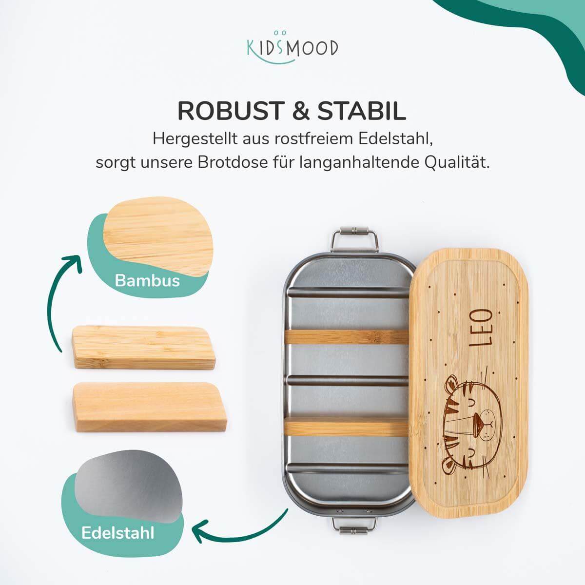 high-quality personalized tiger lunchbox