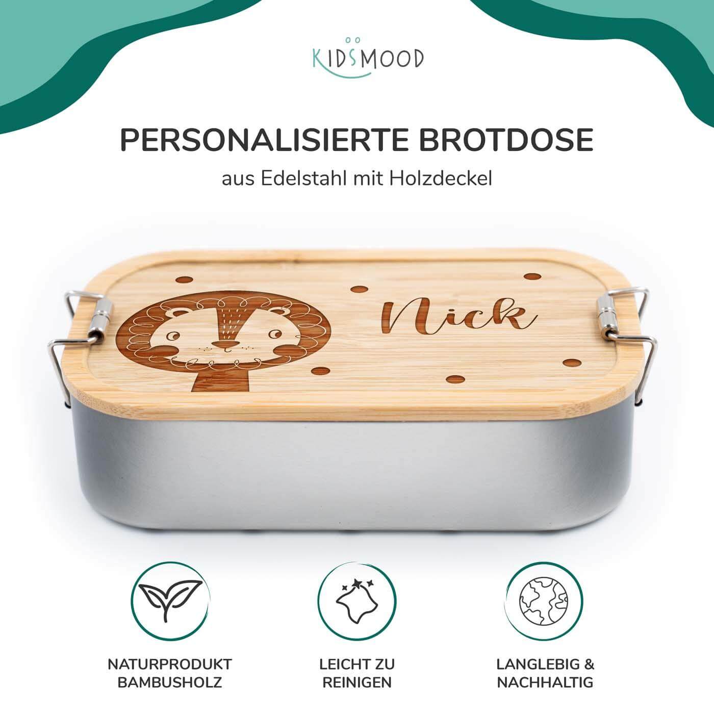 high-quality personalized lion head lunchbox