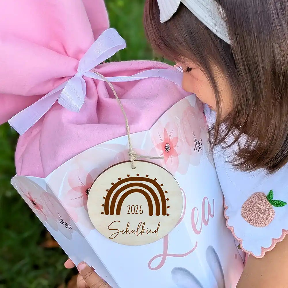 Einschulungsset mit Name – Schultüte, Trinkflasche und Brotdose