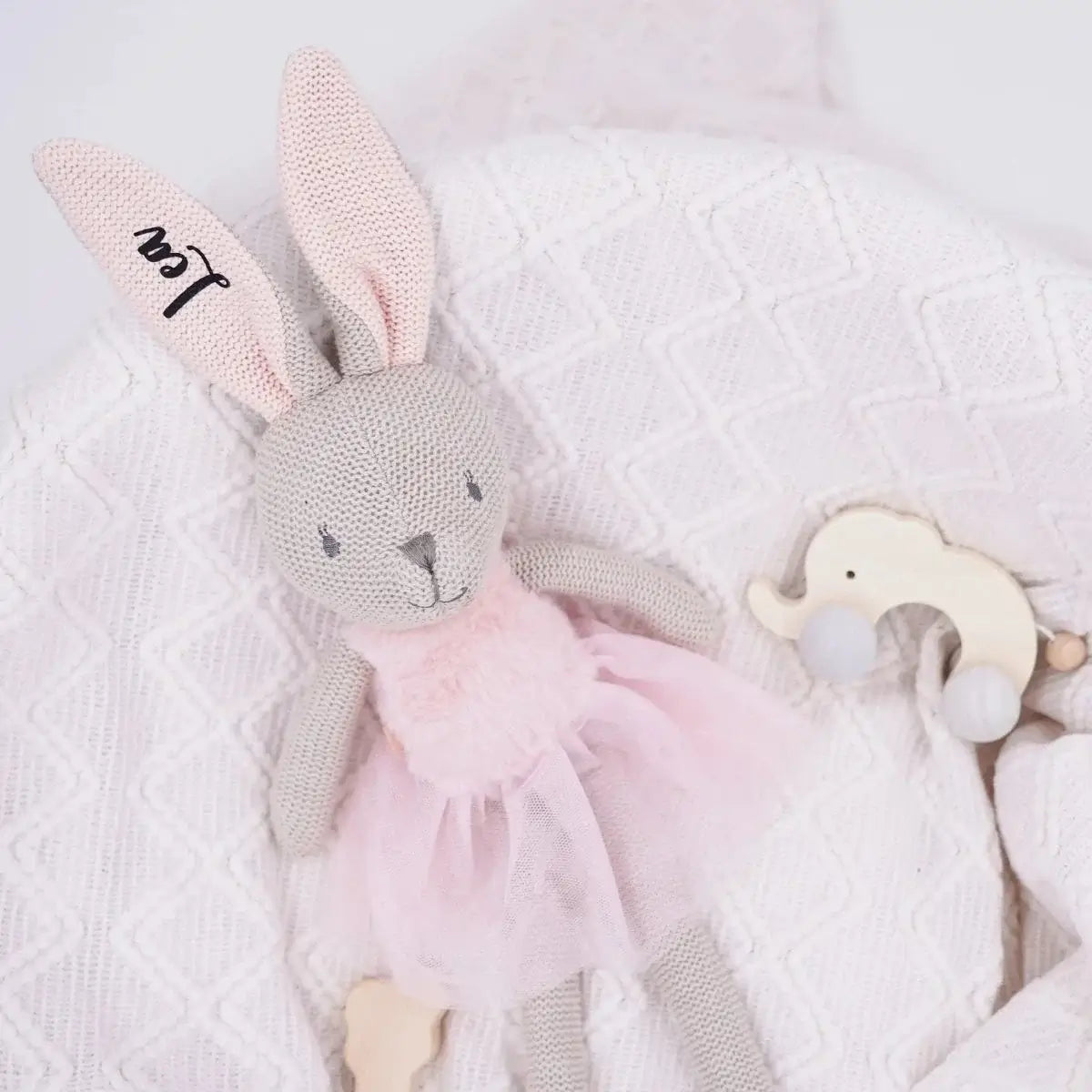 Kuscheltier Hase personalisiert mit Namen