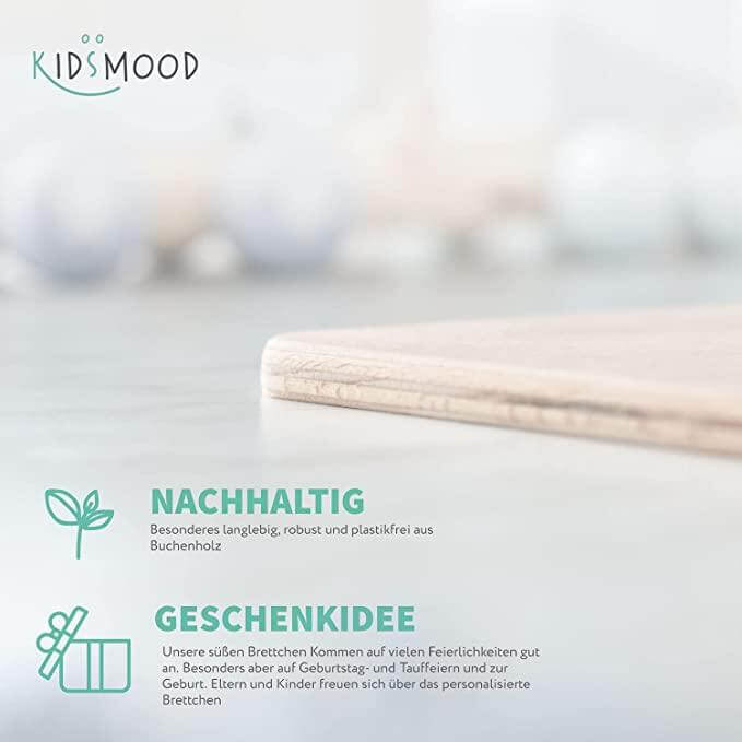 detailed view of personalized hippo breakfast board