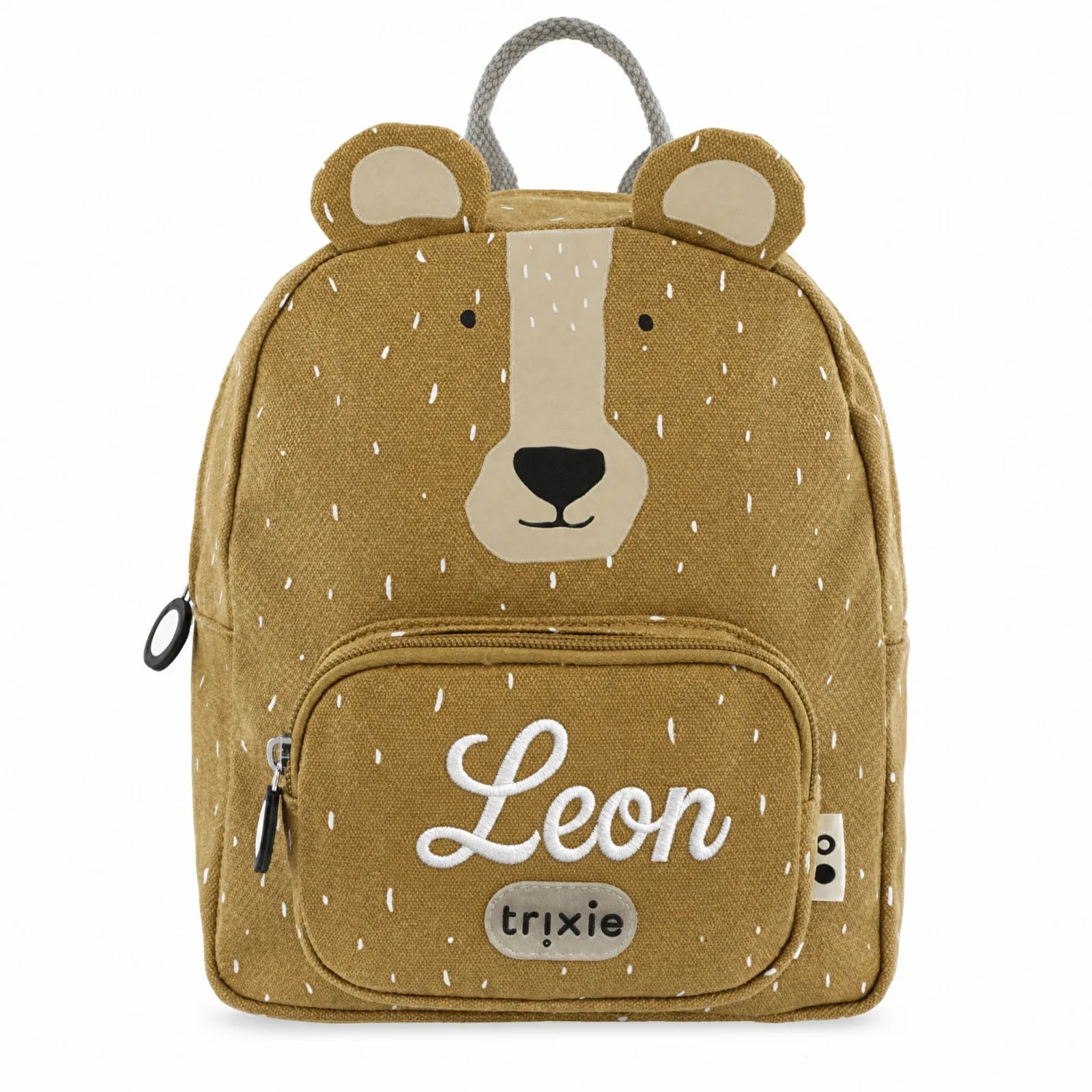 Sac à dos Ours, poche avant avec prénom brodé — Kidsmood