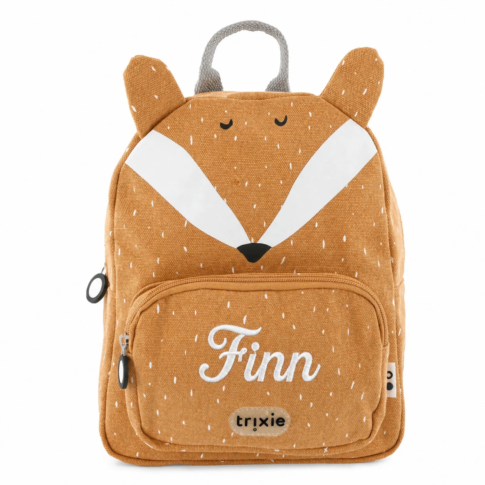 Sac à dos Renard, poche avant avec prénom brodé — Kidsmood