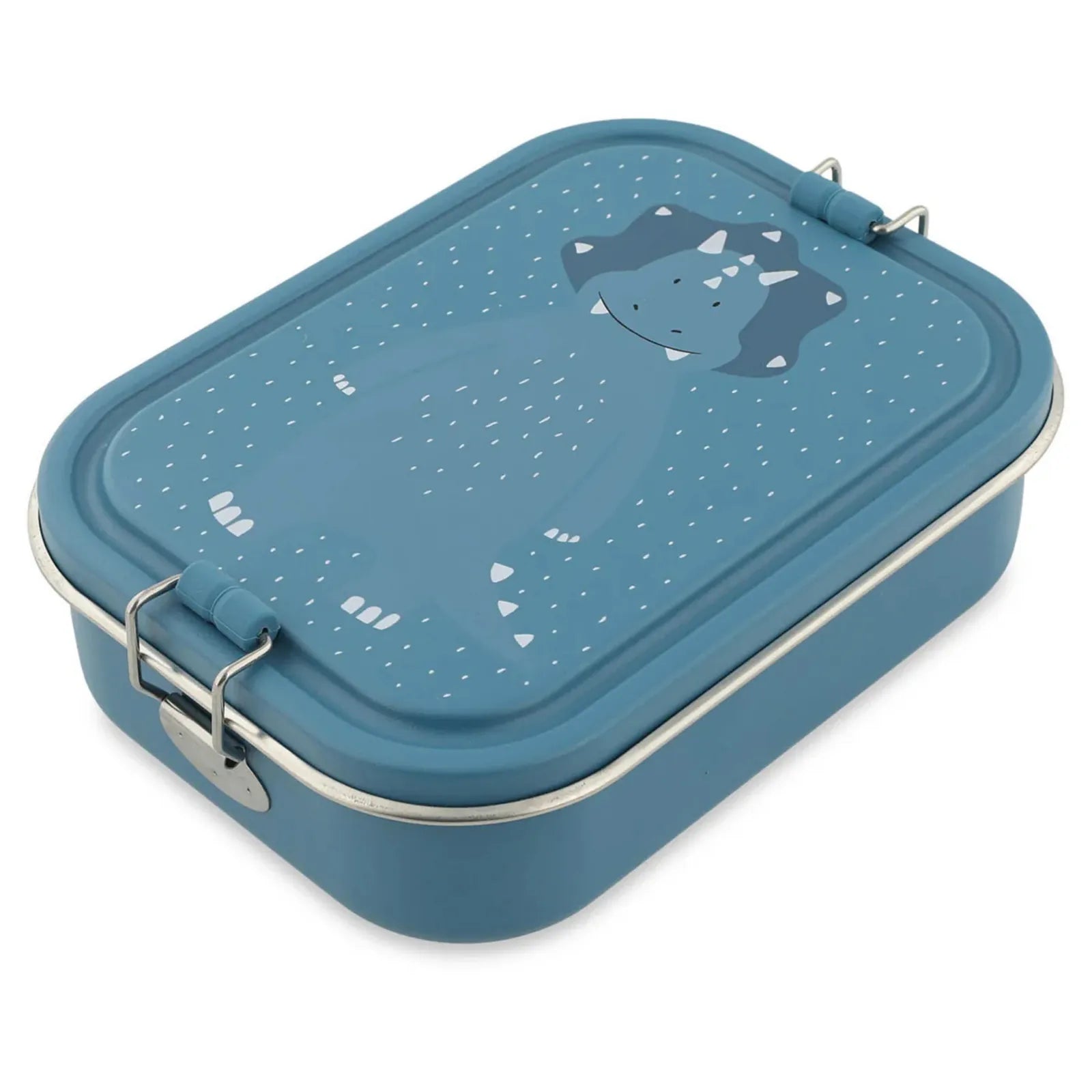 Boîte à goûter inox enfant Trixie Tricératops, prénom en option — Kidsmood