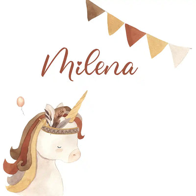 Licorne et guirlande