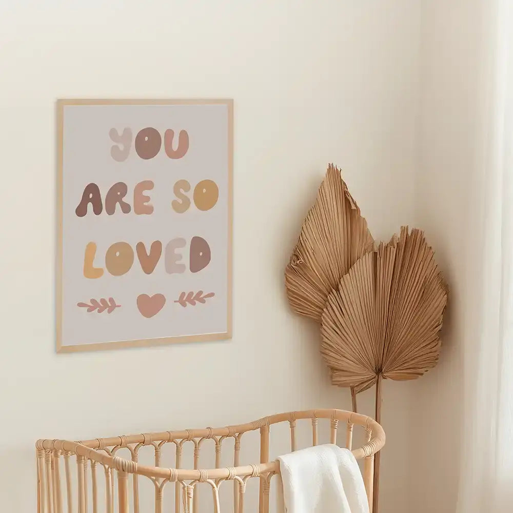 Poster 3er-Set - Schwan, "You are so loved" & Engel fürs Kinderzimmer
