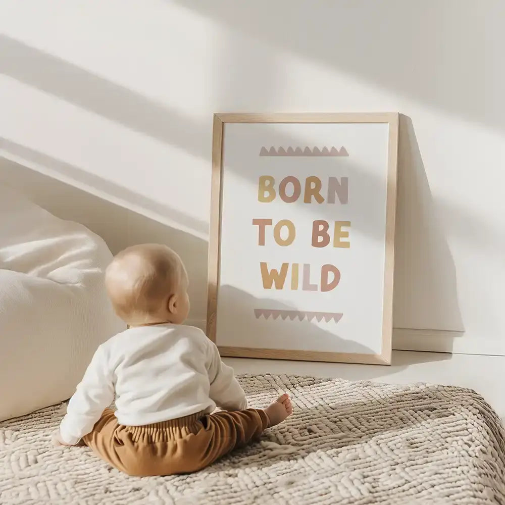 Poster 3er-Set - Bienen, Elefant & "Born to be wild" fürs Kinderzimmer