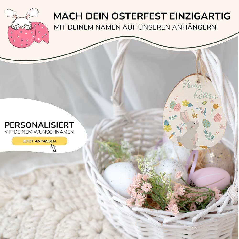 high-quality handcrafted wooden Easter egg with custom design