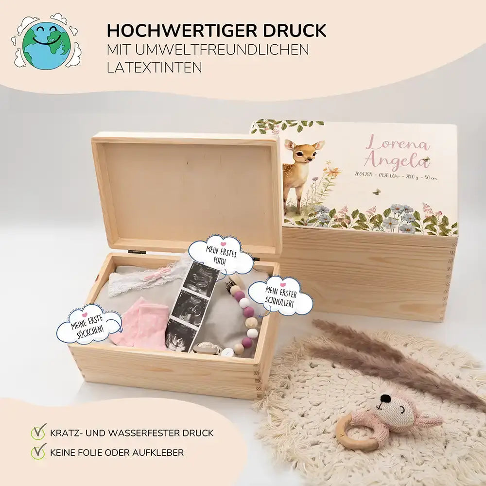 Erinnerungsbox Baby - Reh im Wald