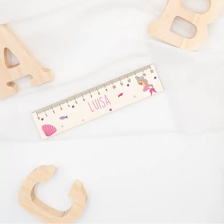 Holzlineal personalisiert - Unterwasser