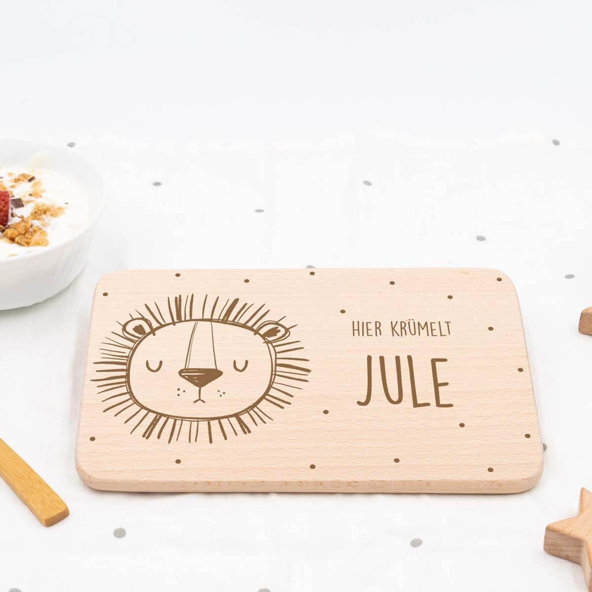 personalized breakfast board with custom name engraving