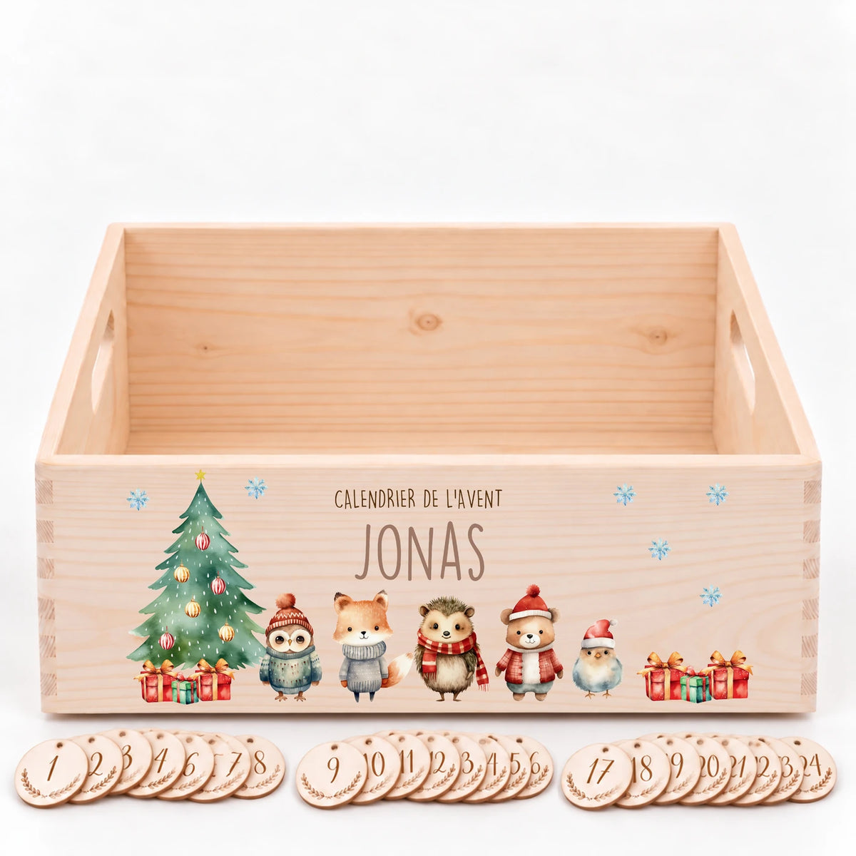 Calendrier de l'Avent personnalisé - Amis de la forêt