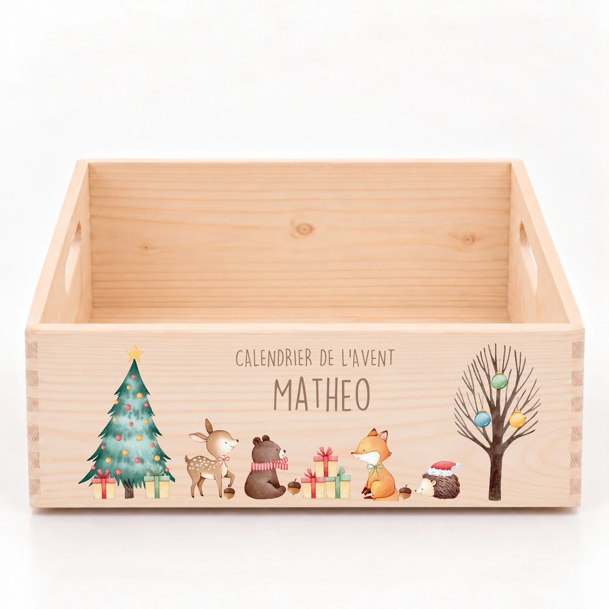 Calendrier de l'Avent personnalisé - Faon et cadeaux