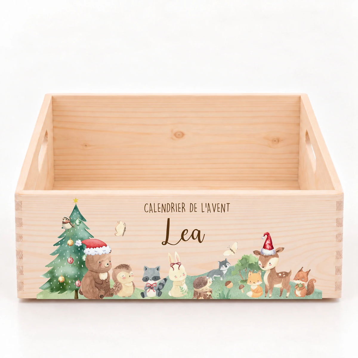 Calendrier de l'Avent personnalisé - Famille de la forêt
