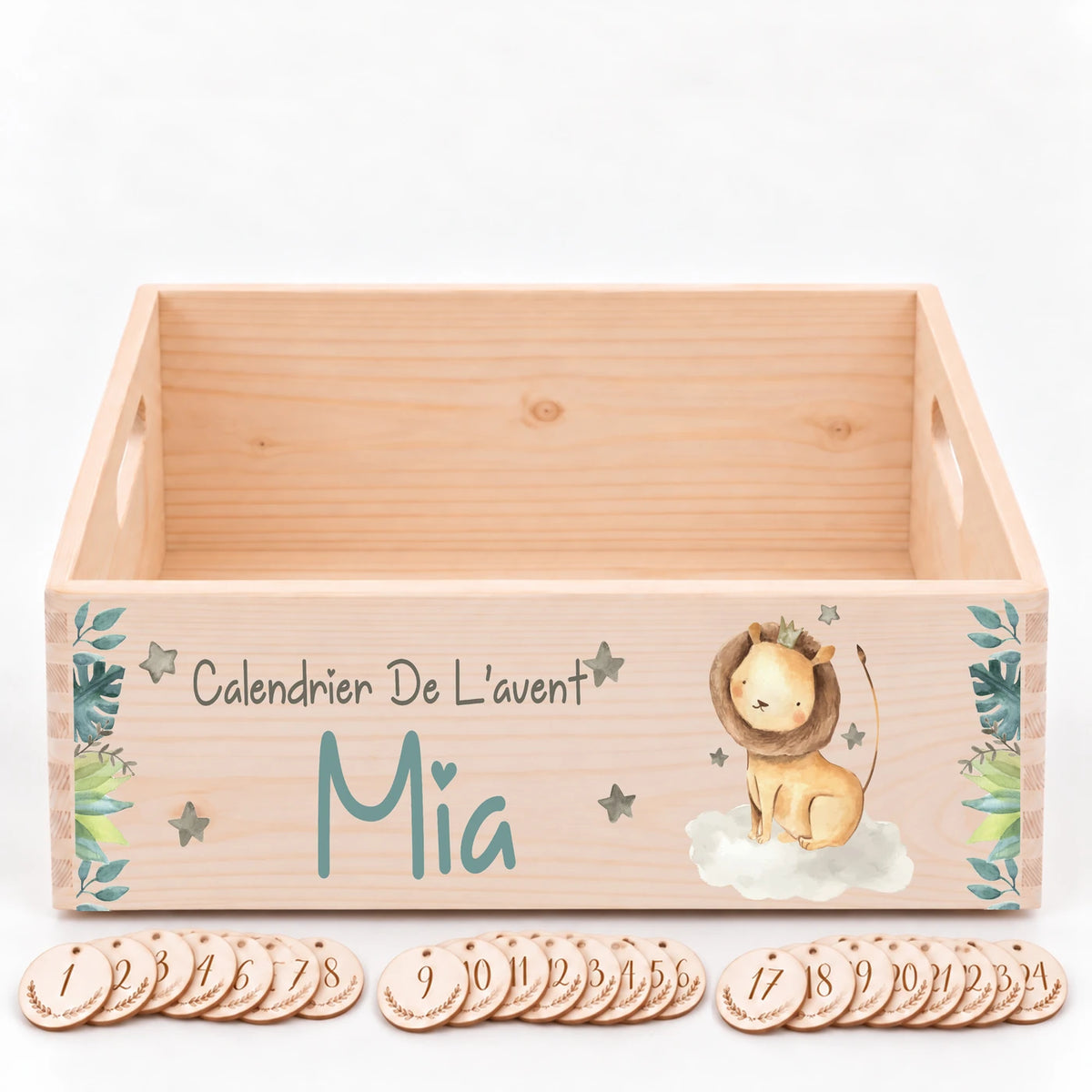 Calendrier de l'Avent personnalisé - Petit lion