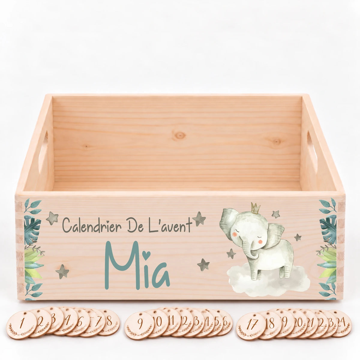 Calendrier de l'Avent personnalisé - Petit éléphant