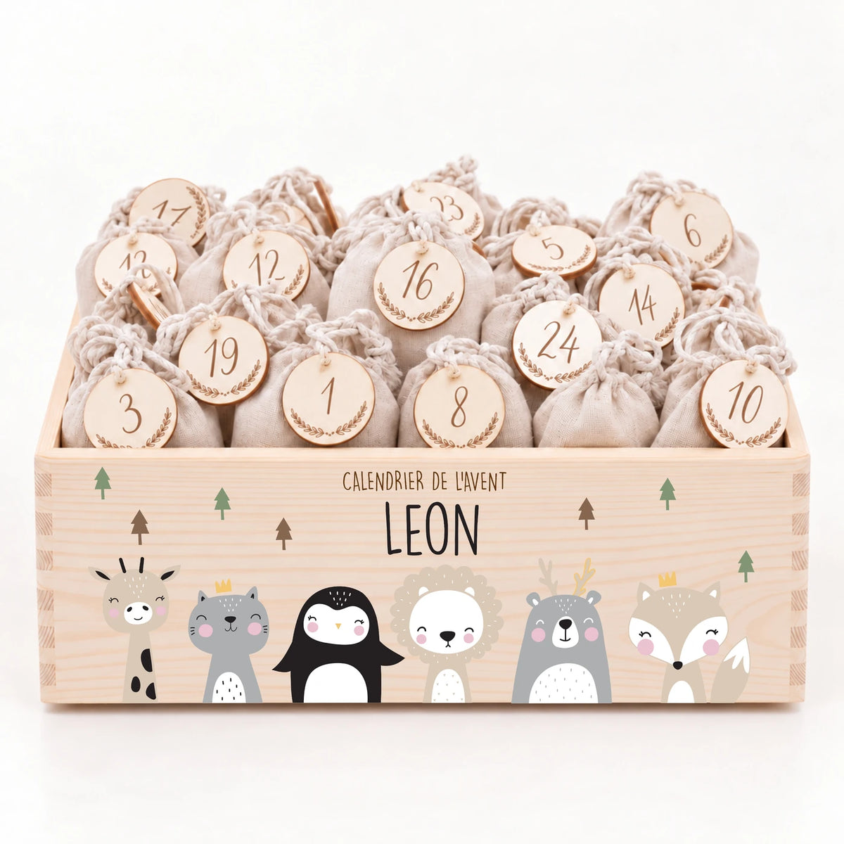 Calendrier de l'Avent personnalisé - Amis du monde