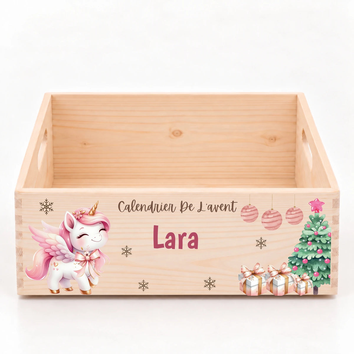Calendrier de l'Avent personnalisé - Licorne de Noël
