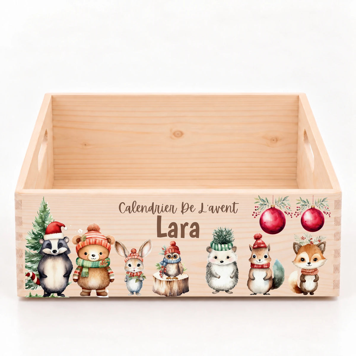 Calendrier de l'Avent personnalisé - Blaireau et amis