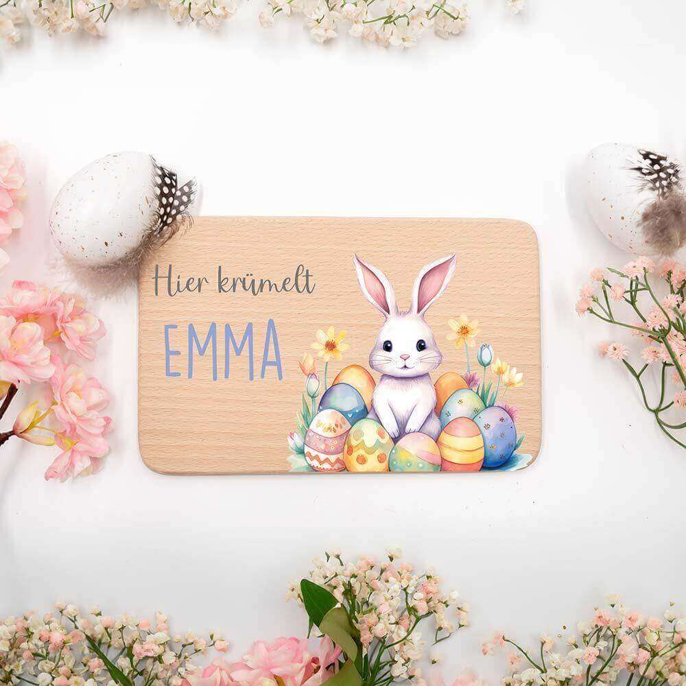 personalisiertes frühstücksbrettchen mit individuellem design