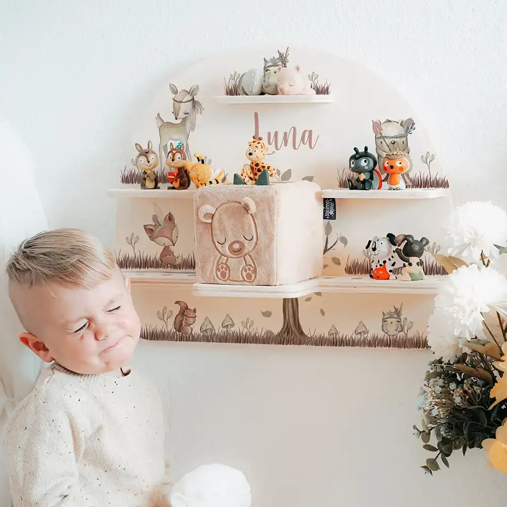 Tonie Regal aus Holz, Toniebox Regal Woodland