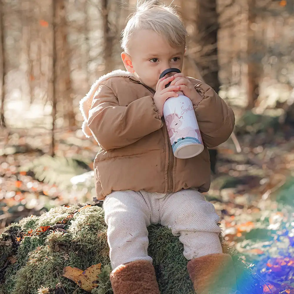 Trinkflaschen Kinder Edelstahl - Baby Einhorn