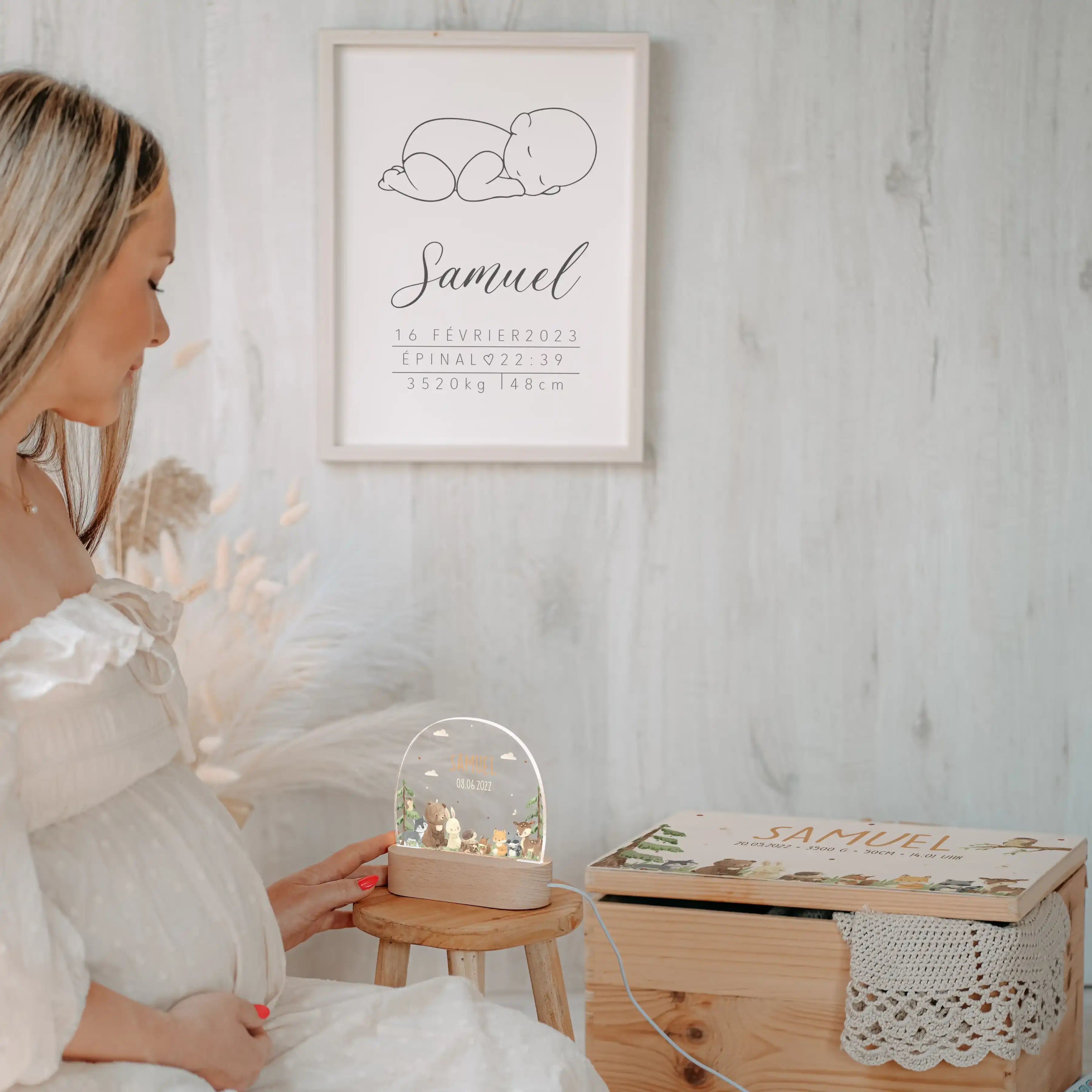 Geschenkset zur Geburt – Niedliche Waldtiere | Baby Geschenk