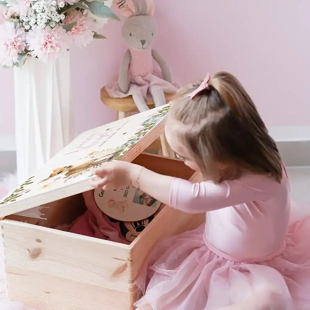 Erinnerungsbox Baby - Reh im Wald