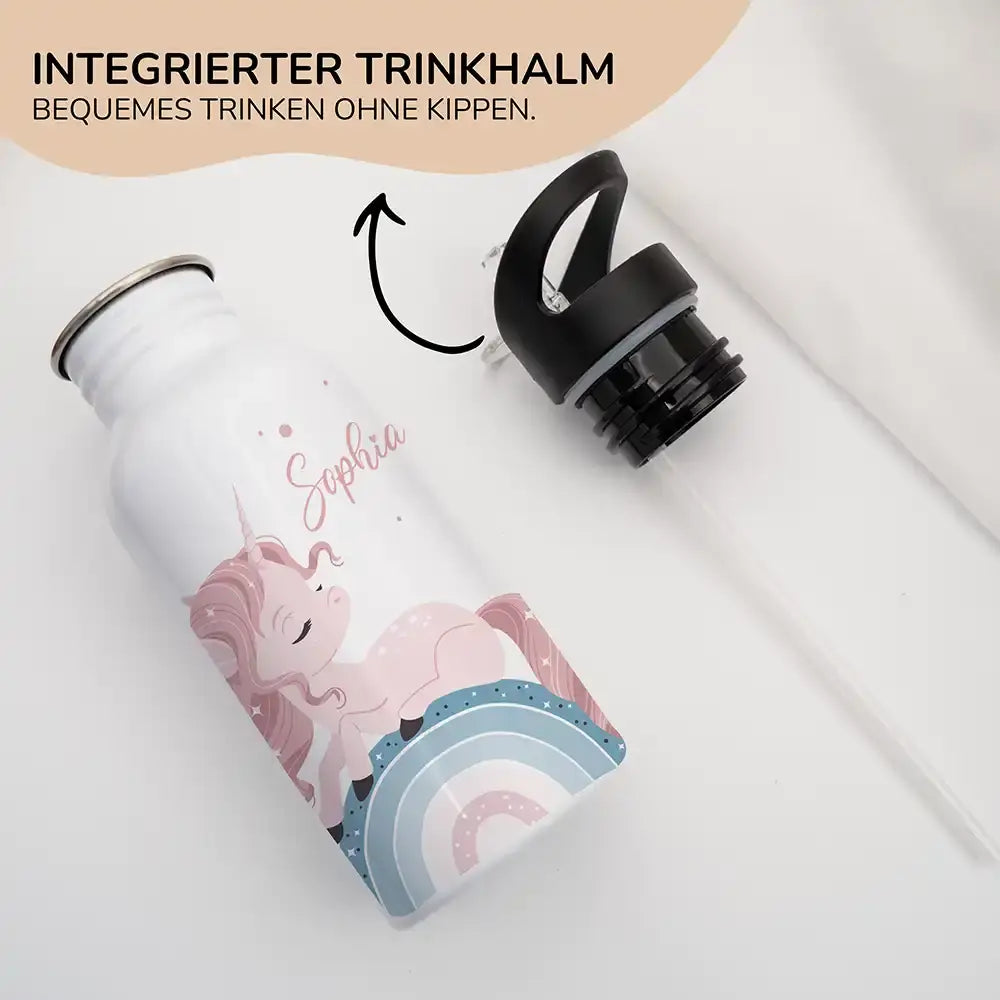 Trinkflaschen Kinder Edelstahl - Baby Einhorn