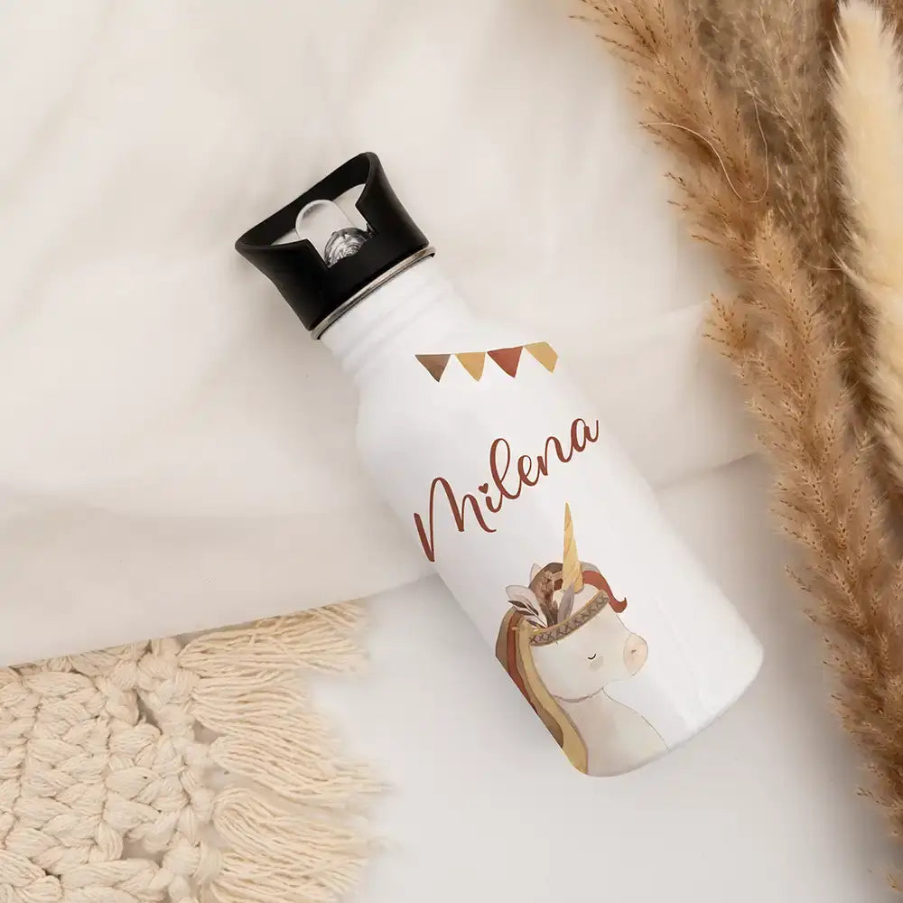Trinkflasche Kinder Edelstahl - Einhorn