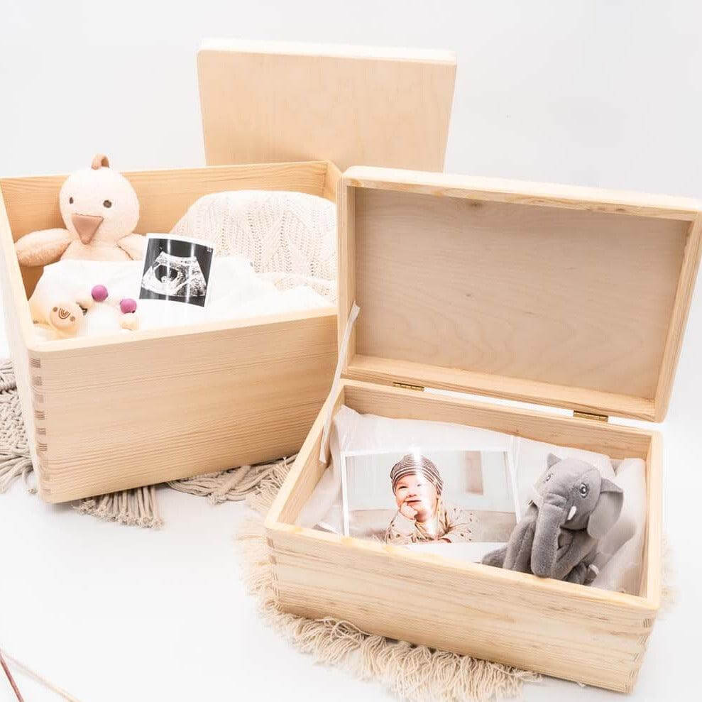engraved memory box with custom name and design