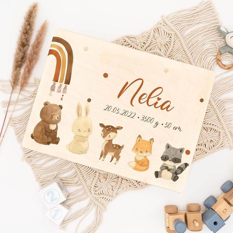 personalized memory box with custom design