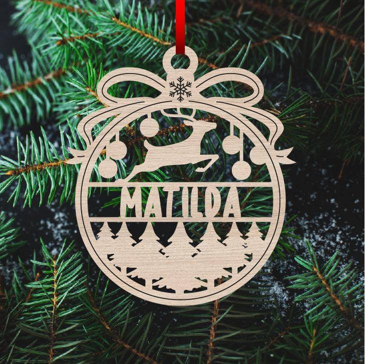 high-quality personalized wooden Christmas ornamen