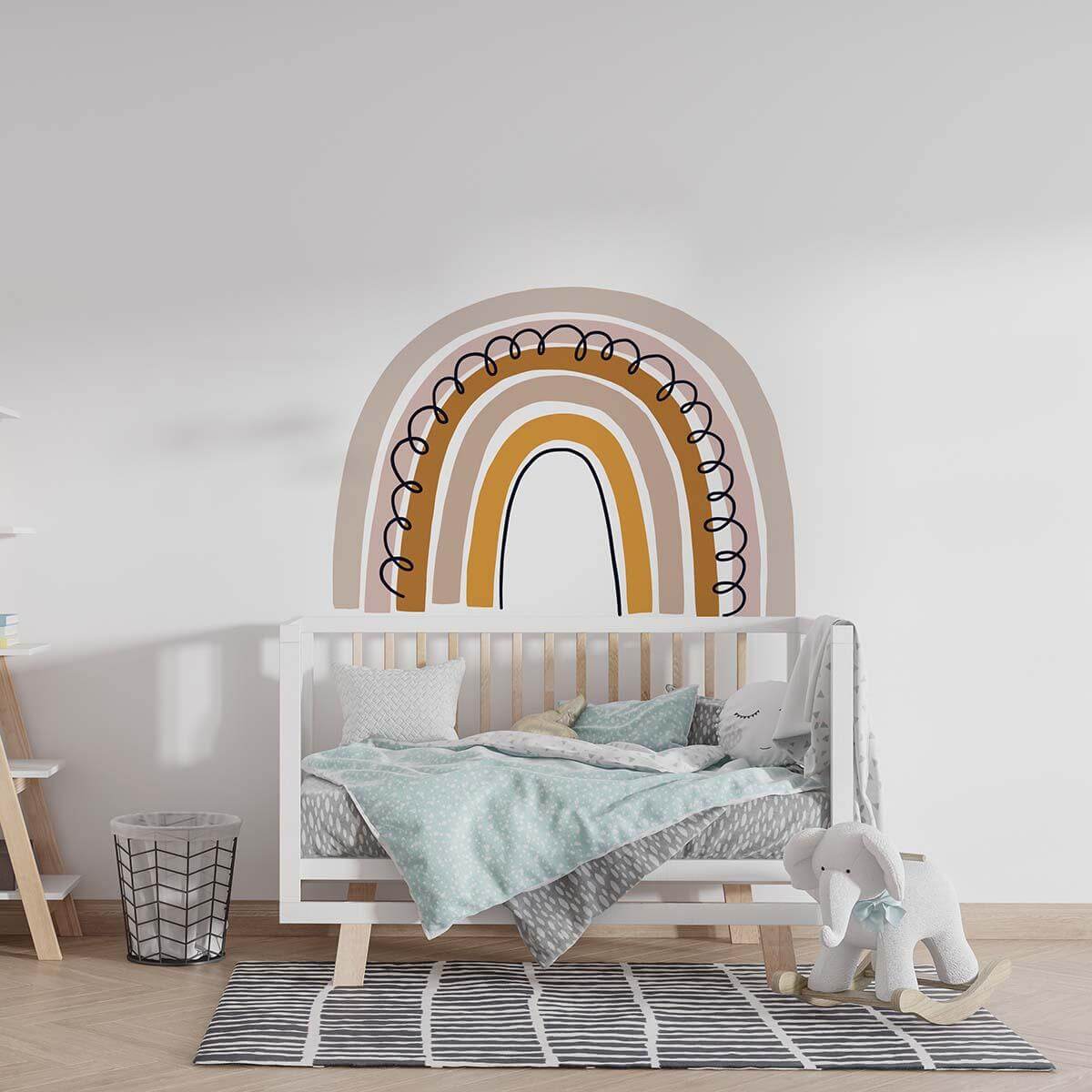follow the rainbow wall sticker with custom name